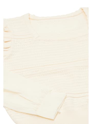 NAEMI Damen Longsleeveshirt in Wollweiss