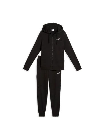 Puma Hooded Sweat Suit aus Baumwolle mit Kapuze in Schwarz