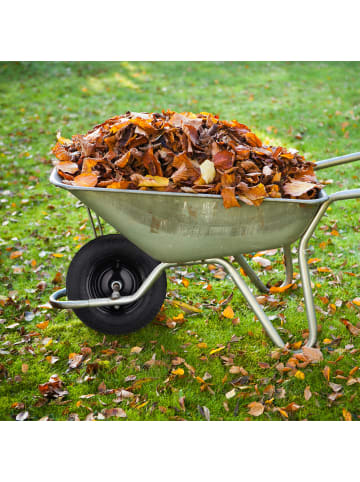 relaxdays 4x Schubkarrenrad "4.80 4.00-8" in Schwarz