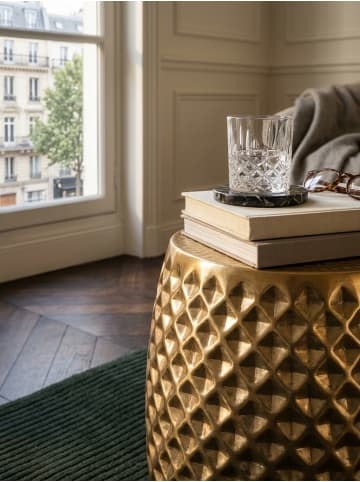 KADIMA DESIGN Beistelltisch 32x42x32 cm Aluminium Anstelltisch Orientalisch