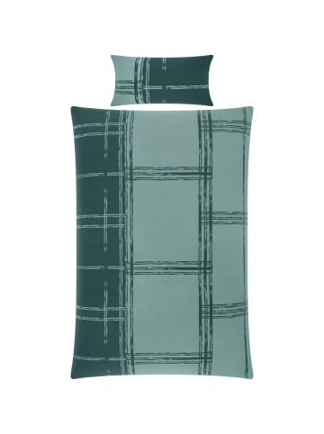 REDBEST Satin Bettwäsche in oliv-jade