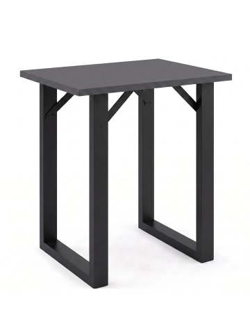 VCM Holz Bartisch Stehtisch Tisch Tresen Xona 80x50 cm in Schwarz / Anthrazit