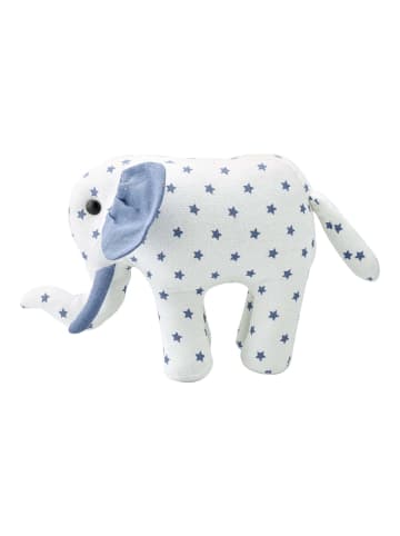 Greengate Deko-Elefant Noah in Weiß / Blau