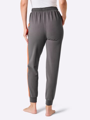 WITT WEIDEN Dehnbund-Hose in anthrazit-orange