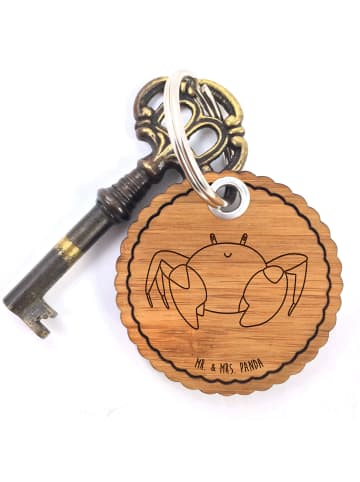 Mr. & Mrs. Panda Schlüsselanhänger Sternzeichen Krebs ohne Spruch in Braun