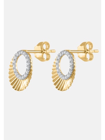 Diamant Exquis Ohrringe aus 375 Gelbgold mit Diamant