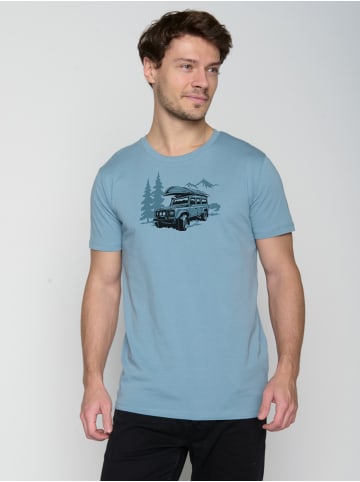 GreenBomb T-Shirt Nature Getaway in Zitronenblau
