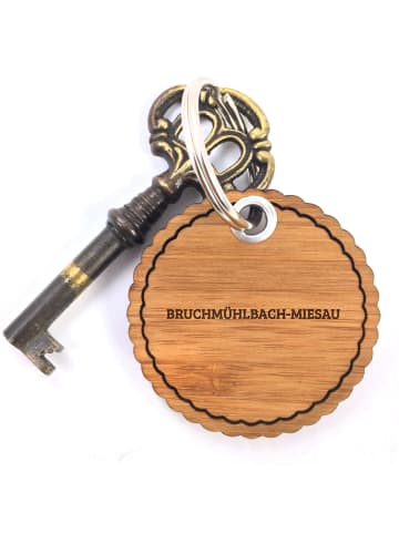 Mr. & Mrs. Panda Taschenanhänger Bruchmühlbach-Miesau mit Spruch in Braun