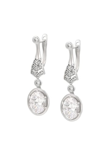 faina Women Earrings in Silver White