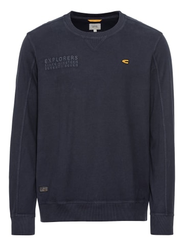 Camel Active Sweatshirt aus zertifiziertem Organic Cotton in Dunkelblau