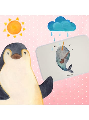 Mr. & Mrs. Panda Badvorleger Narwal Gitarre ohne Spruch in Weiß