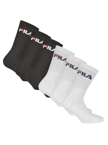 Fila Socken 3er Pack in Schwarz/Weiß