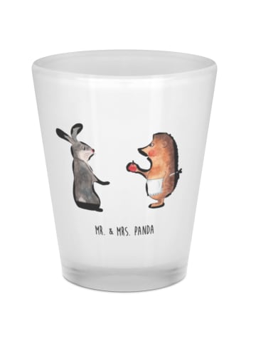 Mr. & Mrs. Panda Schnapsglas Hase Igel ohne Spruch in Transparent