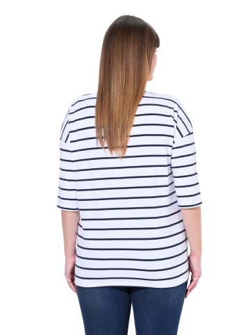 Ulla Popken Shirt in schneeweiß