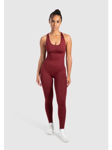 SMILODOX Jumpsuit Elsie in Bordeaux