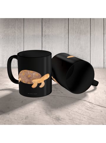 Mr. & Mrs. Panda Becher Schildkröte MHerzieren ohne Spruch in Schwarz