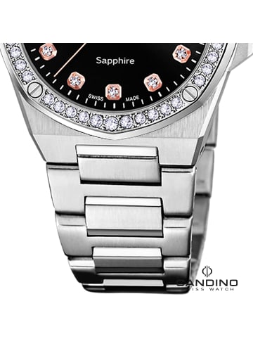 Candino Analog-Armbanduhr Candino Elegance silber mittel (ca. 34mm)