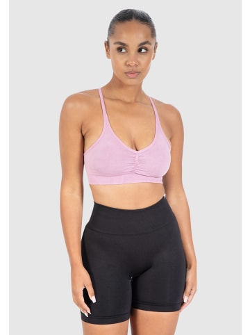 SMILODOX Sport BH Batik Scrunch Icon in Rose