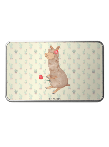 Mr. & Mrs. Panda Dose Alpaka Blume ohne Spruch in Kaktus Grün