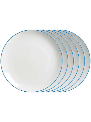 Ritzenhoff & Breker 6er Set Speiseteller Adela ø 26,5 cm in blau