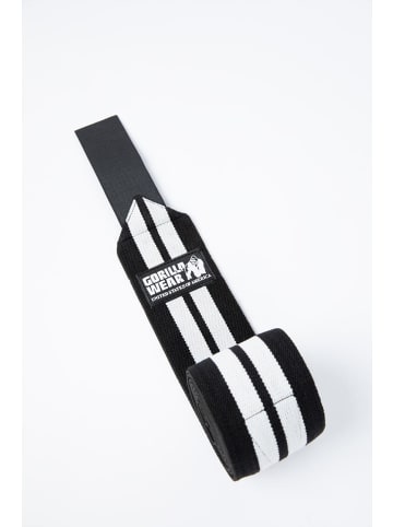 Gorilla Wear Knee Wraps - Schwarz/Weiß