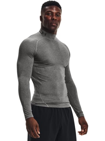 Under Armour Longsleeve "HeatGear Mock Langarm-Oberteil" in Grau