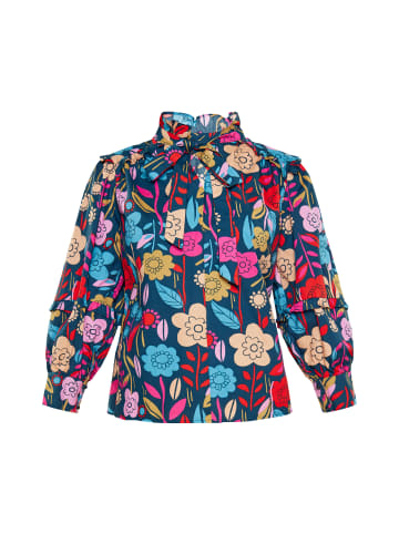 Usha Women Blouse in multicolor blue