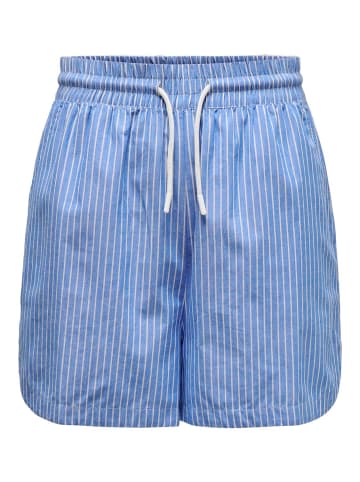 ONLY Legere Bermuda Shorts mit Nadelstreifen Design in Blau