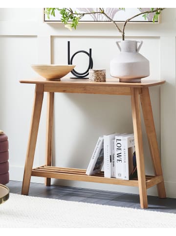 Beliani Konsolentisch TULARE in Braun - (W) 90 x (H) 75 x (L) 40 cm