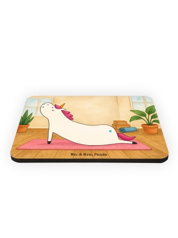 Mr. & Mrs. Panda Magnet Einhorn Yoga Design ohne Spruch in Weiß
