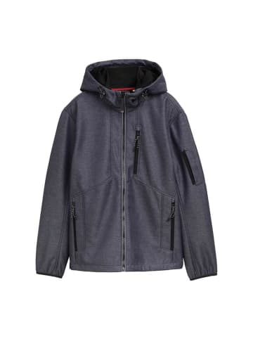 Tom Tailor Jacke in blue softshell melange