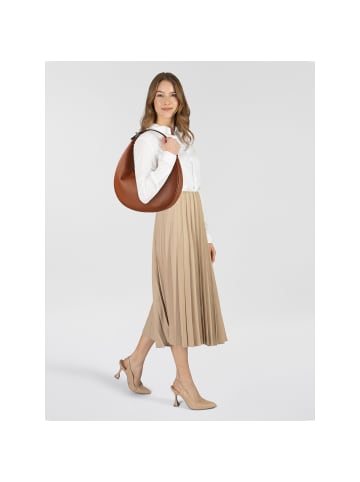 Guess Evie Schultertasche 36 cm in cognac