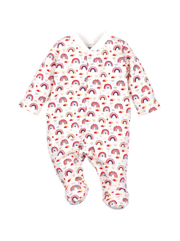 Nini Strampler Regenbogen in weiss