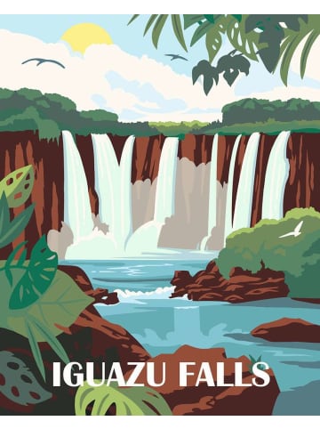 Ravensburger Malprodukte CreArt, Malen nach Zahlen Adults Trend - Iguazu Wasserfälle Ab 12 Jahre in bunt