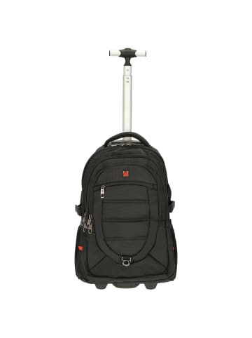 Dernier Travel N Meet - 2-Rollen-Rucksacktrolley 50 cm in schwarz