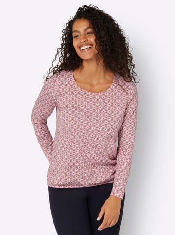 WITT WEIDEN Langarmshirt in rosenholz-ecru-bedruckt