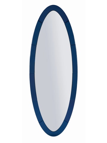 Mauro Ferretti Wandspiegel mit blauem Glasrahmen, 55 x 2 x 150 cm