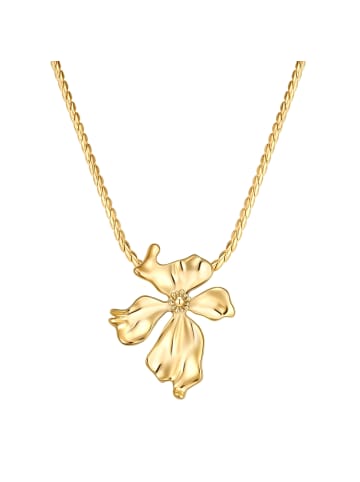 Yokoamii Kette Blume aus Metall-Legierung in gelbgold