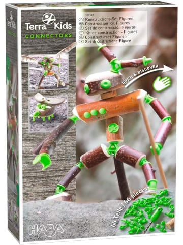 Haba Terra Kids 305343 Connectors Konstruktions-Set Figuren Holz Kork + Anleitung 8+