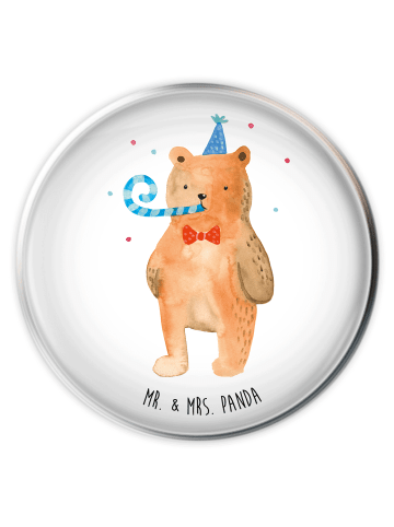 Mr. & Mrs. Panda Waschbecken Abfluss Bär Geburtstag ohne Spruch in Weiß