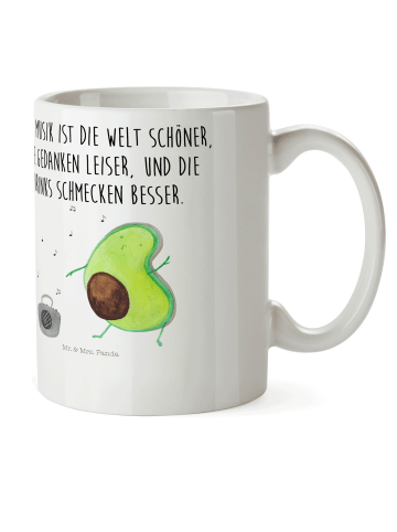 Mr. & Mrs. Panda Kindertasse Avocado Tanzen mit Spruch in Weiß