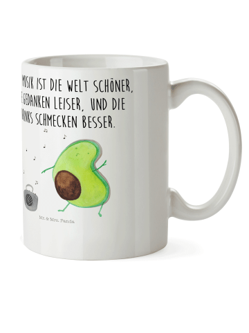 Mr. & Mrs. Panda Trinkbecher Avocado Tanzen mit Spruch in Weiß