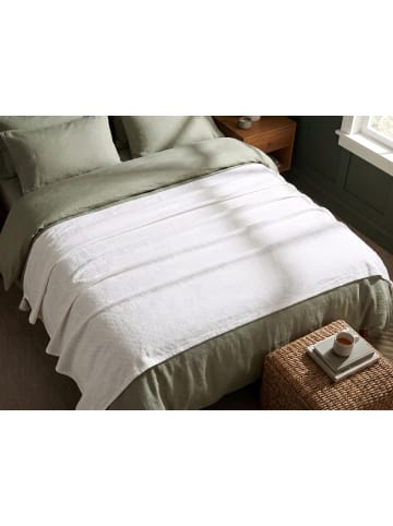 Beliani Tagesdecke LINDULA in Weiß - (W) 200 x (L) 220 cm