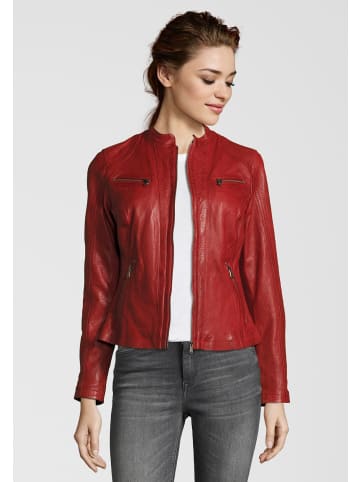 7eleven Lederjacke RUBY in RED