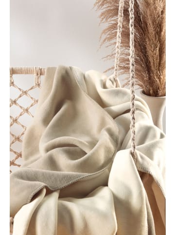 biederlack Wohndecke Doubleface in ecru-feder