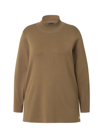 Ulla Popken Pullover in olivgrün