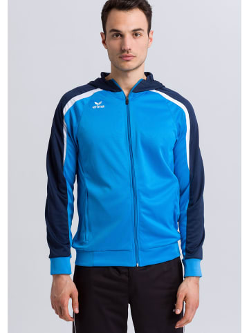 erima Liga 2.0 Trainingsjacke mit Kapuze in curacao/new navy/weiss