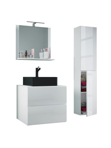 ebuy24 Badmöbelset LendasLBL weiß weiß 94 x 52 cm