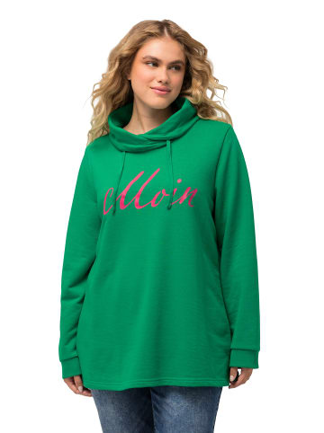 Ulla Popken Sweatshirt in smaragdgrün