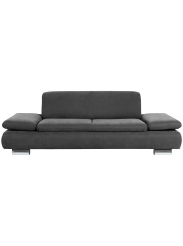 58 aufm Kessel SOFA 2,5-Sitzer Kaye Bezug Veloursstoff Metallfuß verchromt / anthrazit